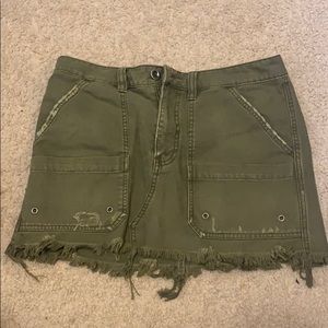 Free people skirt army green